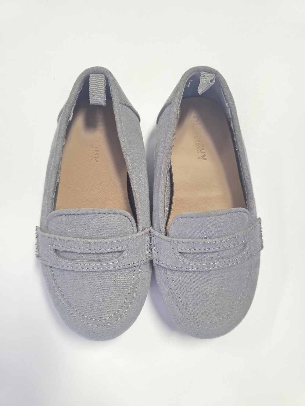 Classic Girls' Grey Suede Loafers